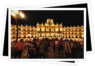 plaza mayor at night